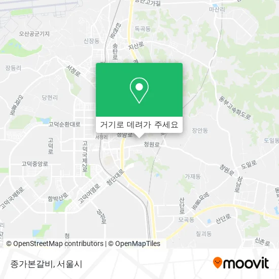종가본갈비 지도