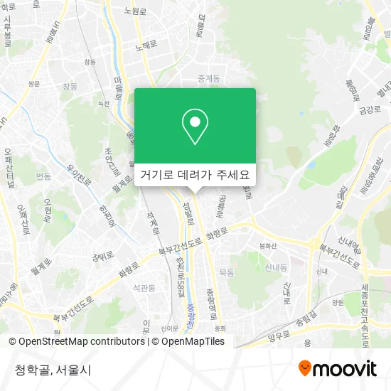 청학골 지도