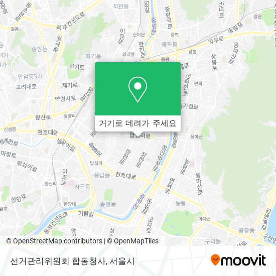 선거관리위원회 합동청사 지도