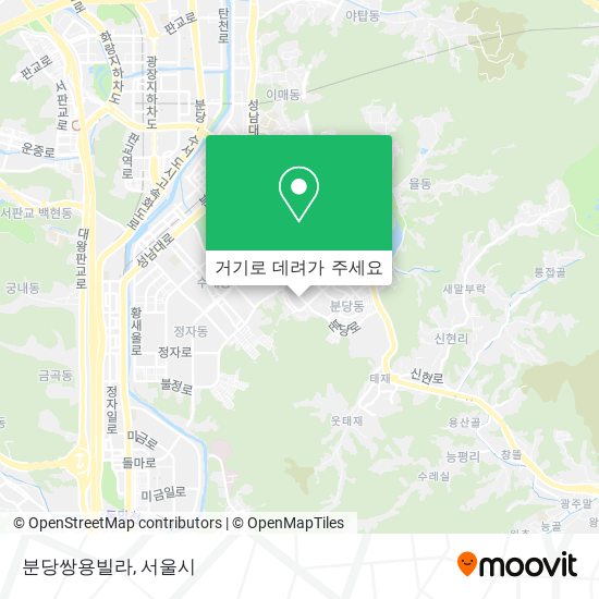 분당쌍용빌라 지도