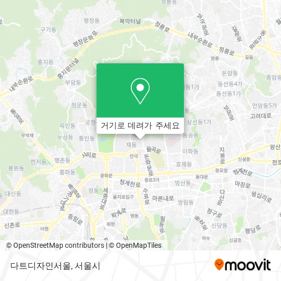 다트디자인서울 지도