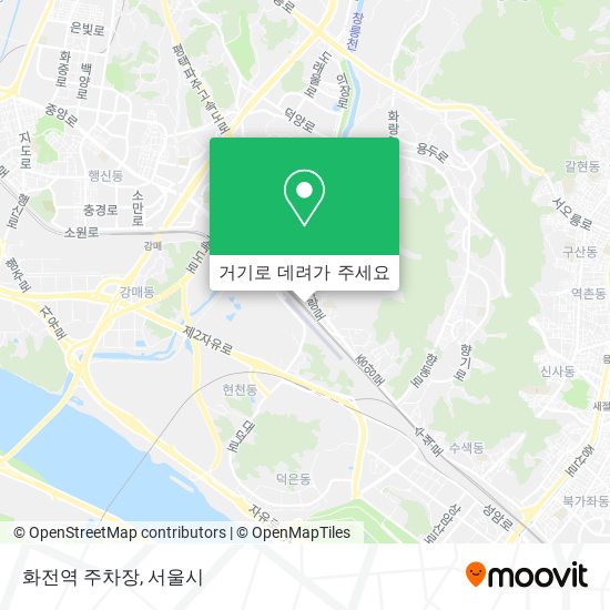 화전역 주차장 지도