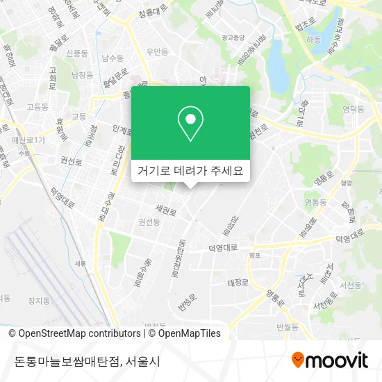 돈통마늘보쌈매탄점 지도