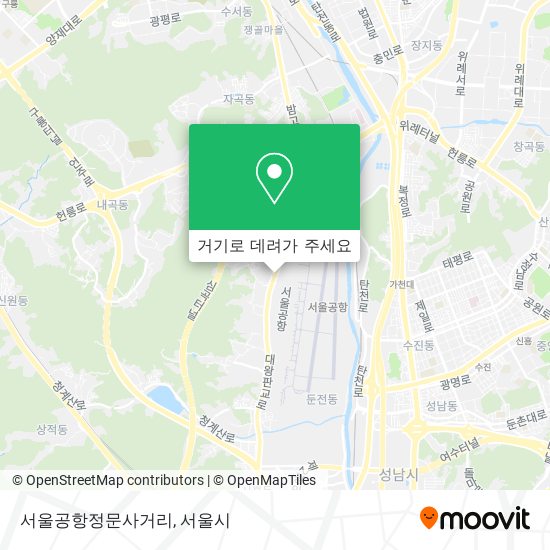 서울공항정문사거리 지도