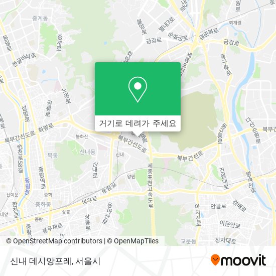 신내 데시앙포레 지도