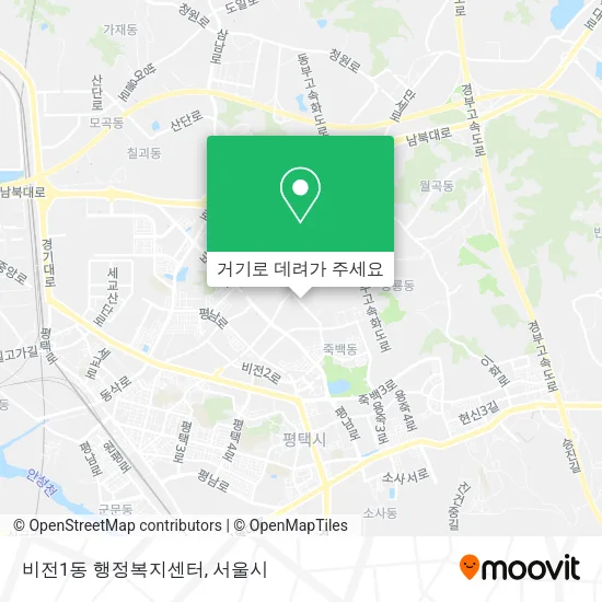 비전1동 행정복지센터 지도