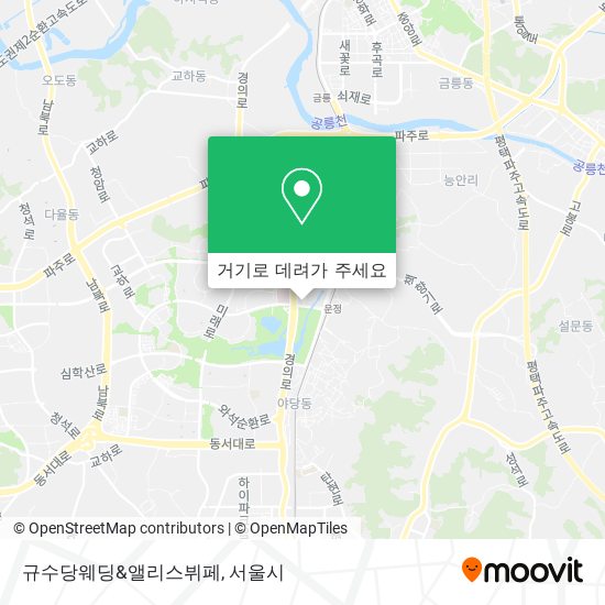 규수당웨딩&앨리스뷔페 지도