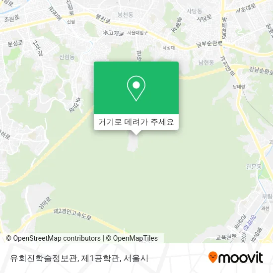 유회진학술정보관, 제1공학관 지도