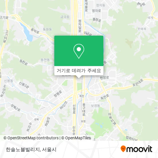 한솔노블빌리지 지도