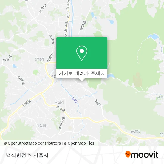 백석변전소 지도