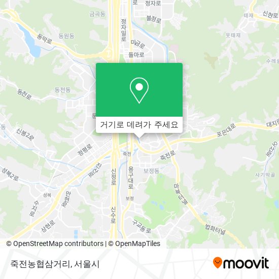 죽전농협삼거리 지도