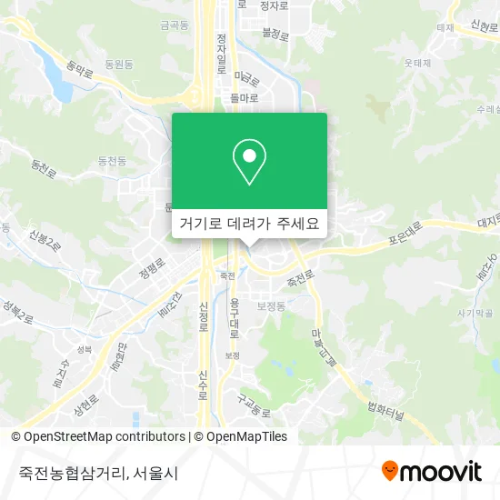 죽전농협삼거리 지도