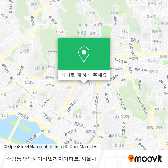 중림동삼성사이버빌리지아파트 지도