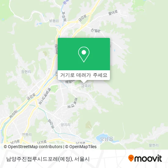 남양주진접루시드포레(예정) 지도