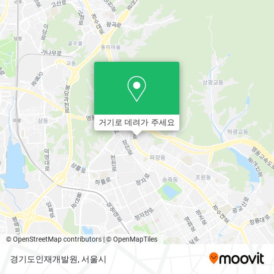 경기도인재개발원 지도