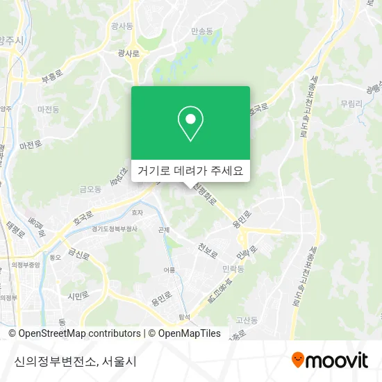 신의정부변전소 지도
