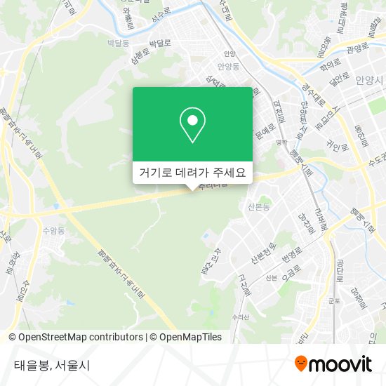 태을봉 지도