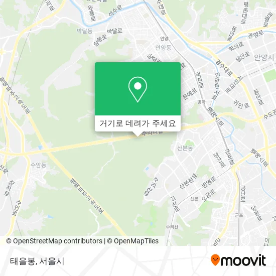 태을봉 지도