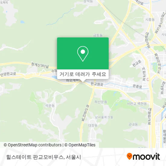 힐스테이트 판교모비우스 지도