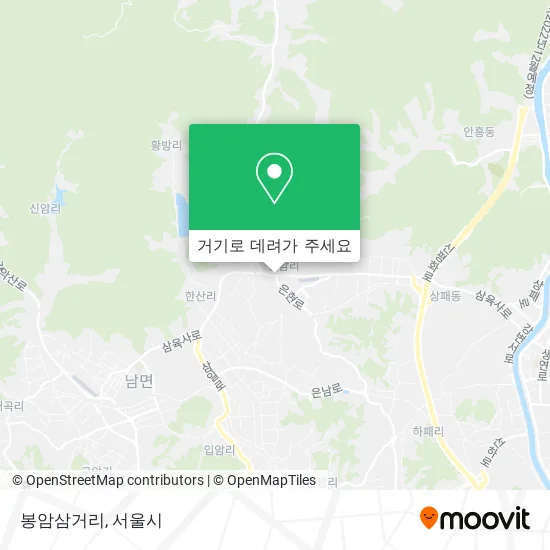 봉암삼거리 지도