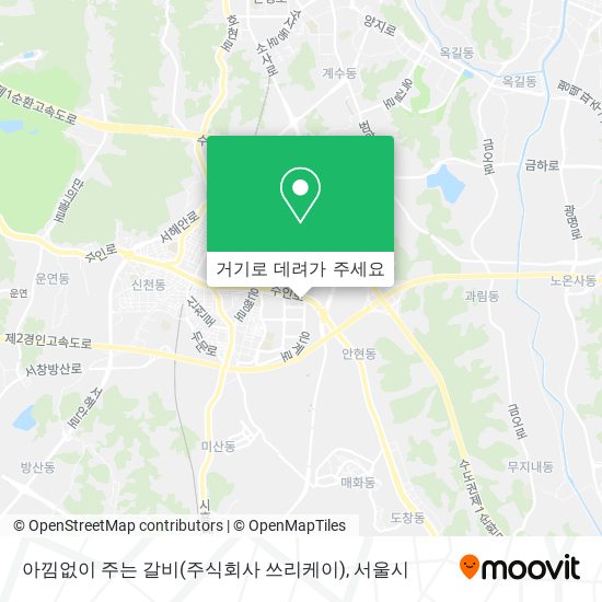 아낌없이 주는 갈비(주식회사 쓰리케이) 지도