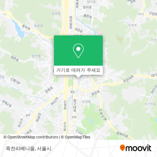 죽전리베니움 지도