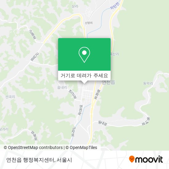 연천읍 행정복지센터 지도