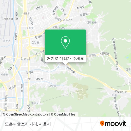 도촌파출소사거리 지도