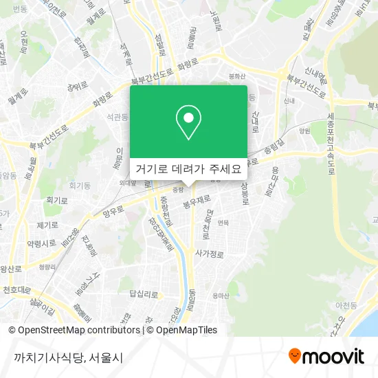 까치기사식당 지도
