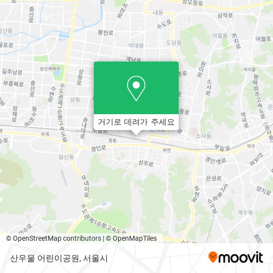 산우물 어린이공원 지도