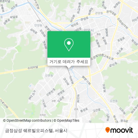 금정삼성 쉐르빌오피스텔 지도