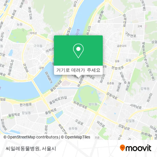 씨밀레동물병원 지도