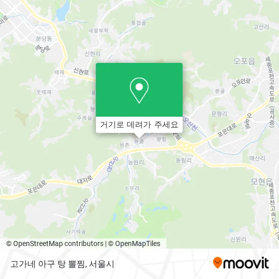 고가네 아구 탕 뽈찜 지도