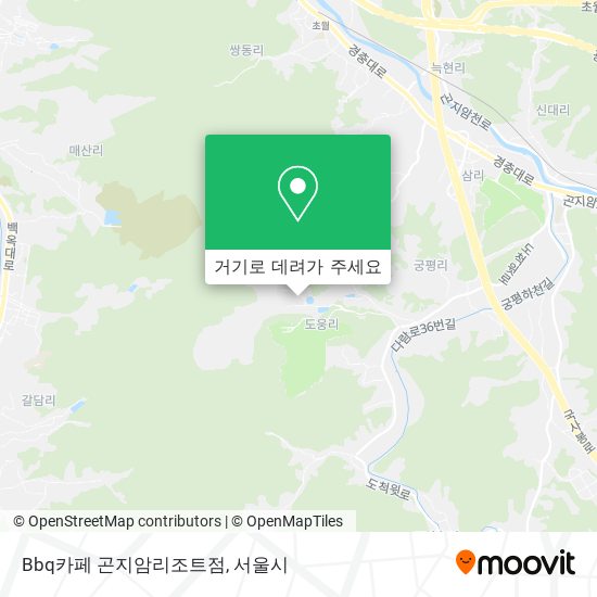 Bbq카페 곤지암리조트점 지도