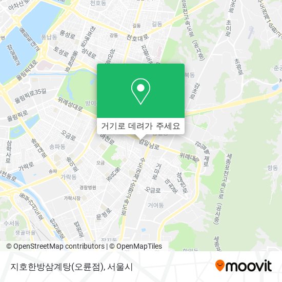 지호한방삼계탕(오륜점) 지도