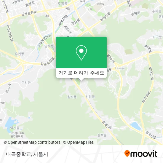 내곡중학교 지도
