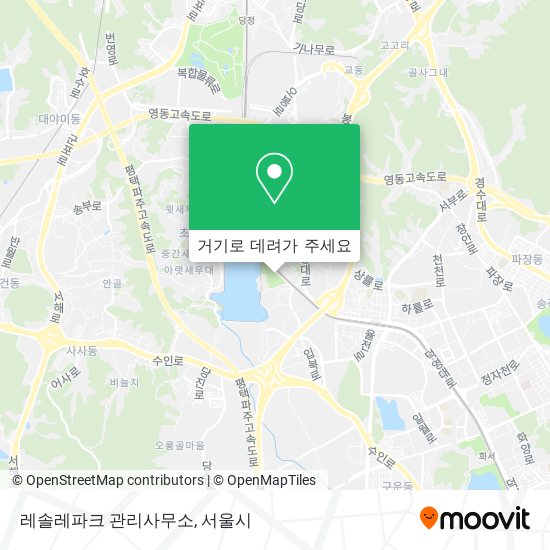 레솔레파크 관리사무소 지도