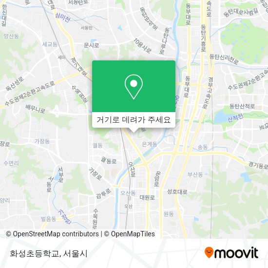 화성초등학교 지도