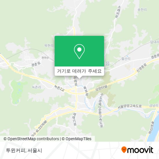 투윈커피 지도