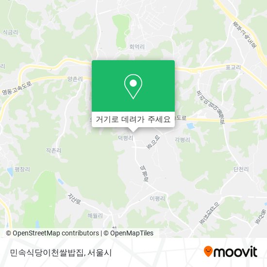 민속식당이천쌀밥집 지도