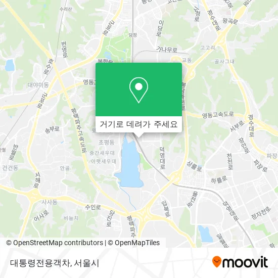 대통령전용객차 지도