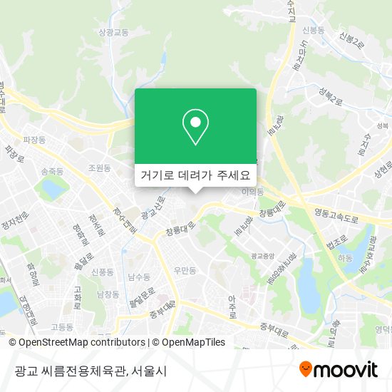 광교 씨름전용체육관 지도