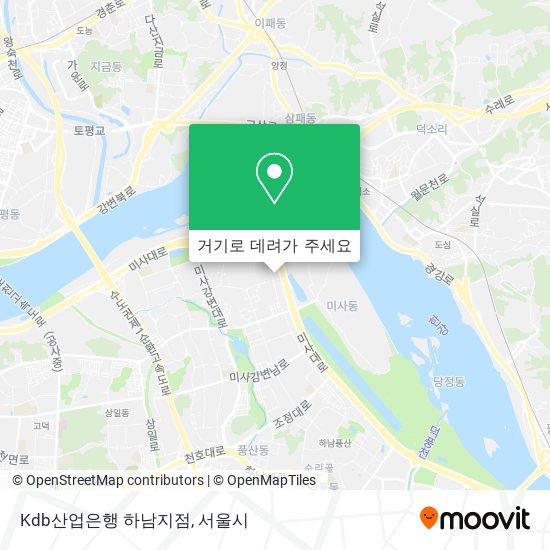 Kdb산업은행 하남지점 지도