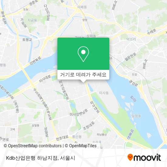 Kdb산업은행 하남지점 지도