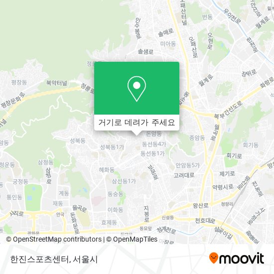 한진스포츠센터 지도