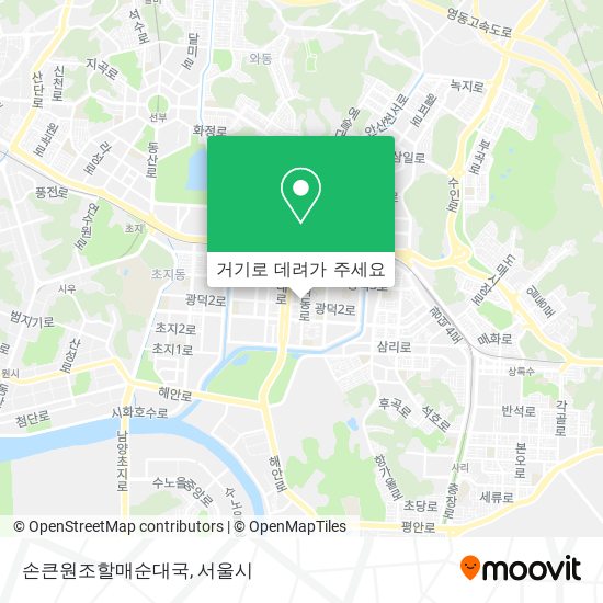 손큰원조할매순대국 지도