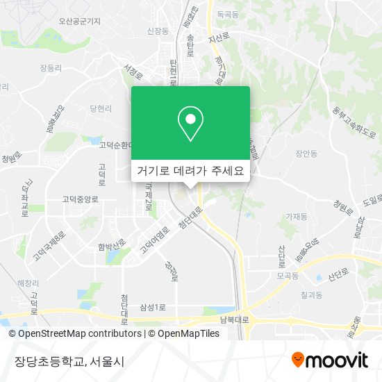 장당초등학교 지도