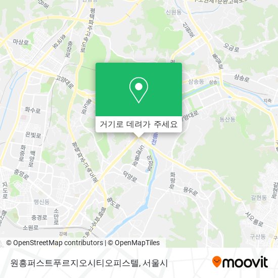 원흥퍼스트푸르지오시티오피스텔 지도