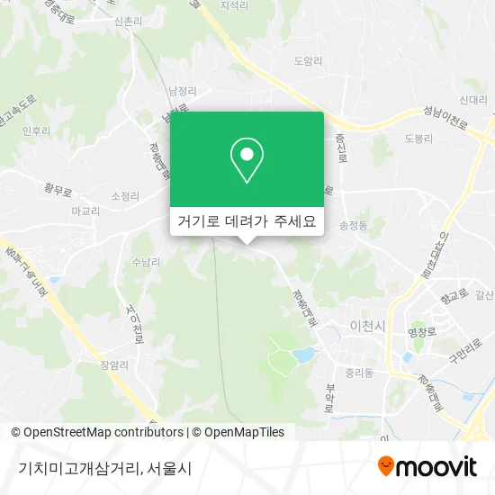 기치미고개삼거리 지도