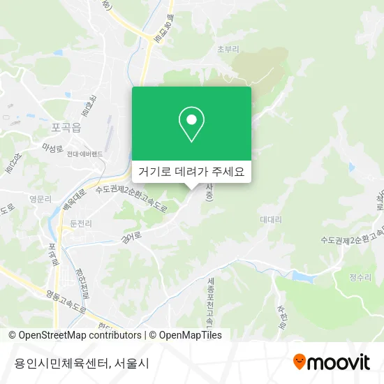 용인시민체육센터 지도